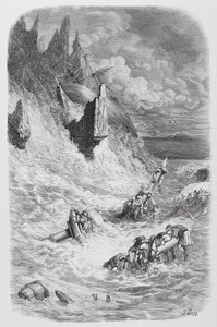 Échouement du navire de Sinbad, vers 1868